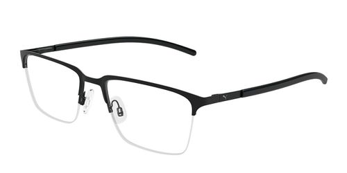 Puma PU0488O 006 Men's Eyeglasses Black Size 57 - Blue Light Block Available