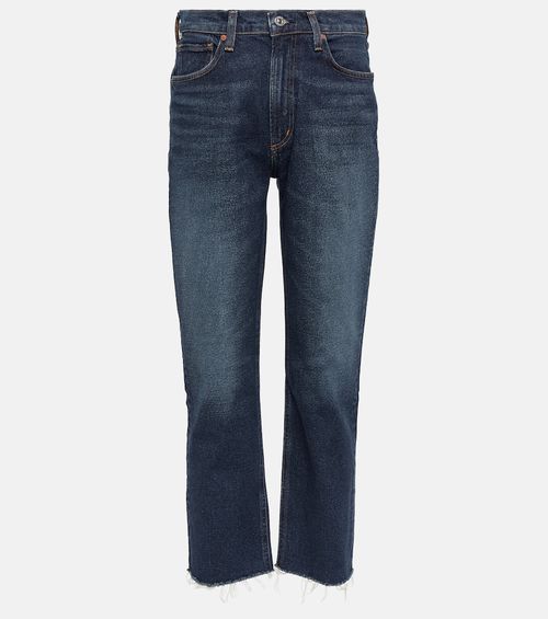 Daphne high-rise straight cropped jeans
