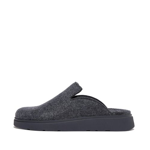 GEN-FF E01 Felt Mules Felt Polyester, Outlet, Midnight Navy, Size: US 8