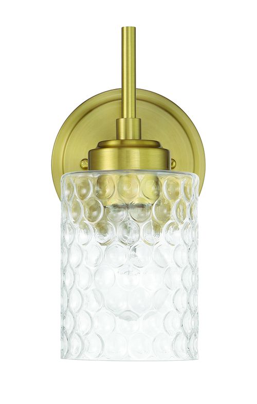 Satin Brass Wall Sconce from the Claire Collection