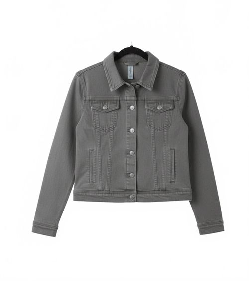 Women's Denim Jacket In Gray