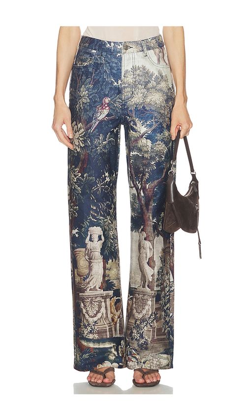 Courtney Zheng Tapestry Print Jeans in Blue. - 8/S also /XS, 10/M