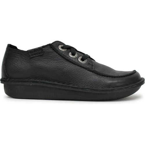 Clarks Funny Dream Leather Women's Lace Up Shoes - Black