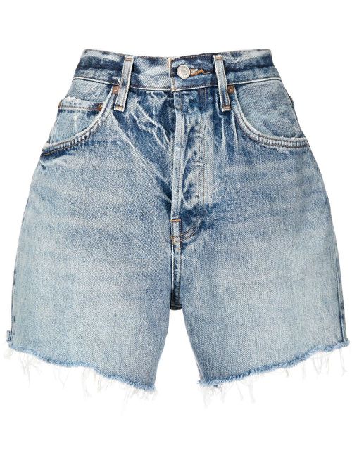 Riley cut-off denim shorts - Blue
