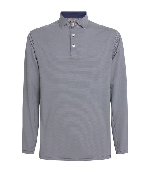 Stripe Soren Long-Sleeve Polo Shirt