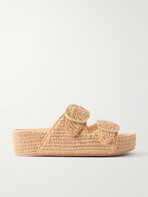 Theo Raffia Sandals - Natural