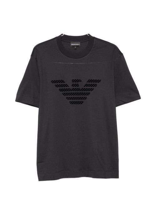 Logo-Embroidered T-Shirt — Navy
