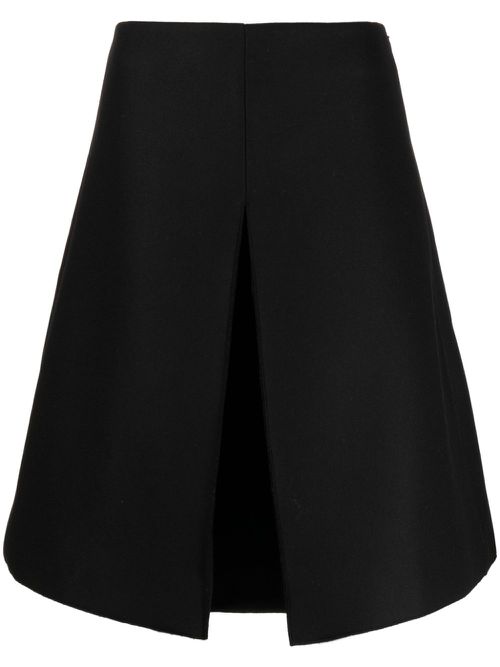 Boris virgi wool blend skirt - Black