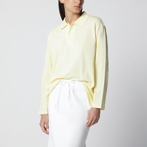 Flore Flore Light Yellow Diana Organic Cotton Polo Shirt
