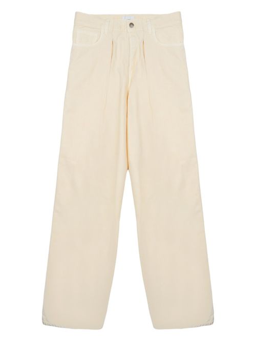 Beige Relaxed High Rise Jeans
