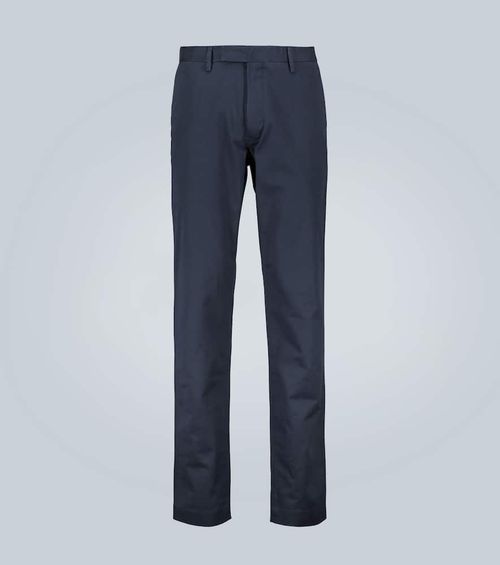 Slim-fit cotton pants