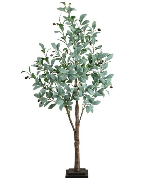 4ft Lighted Artificial Fruiting Olive Tree with 150 Warm White  LED Lights