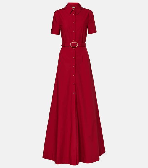 Cotton poplin shirt dress