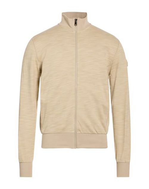 Man Sweatshirt Beige Size L Cotton, Polyester