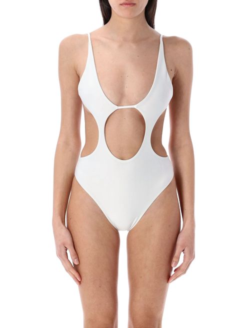 High Rise Cut-Out One-Piece Swimsuit - Size S