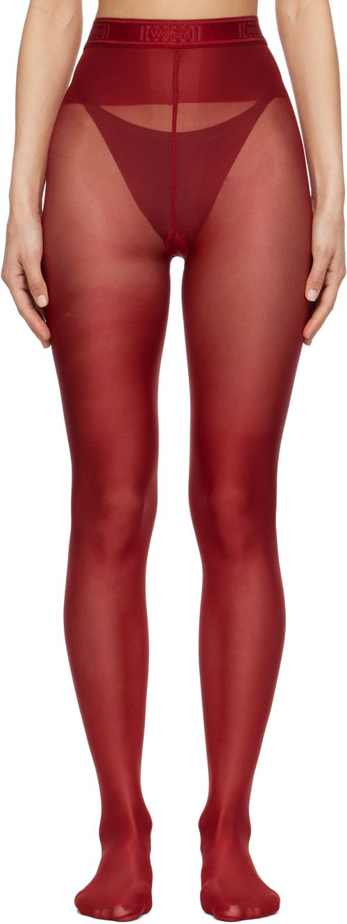 Wolford Red Neon 40 Tights