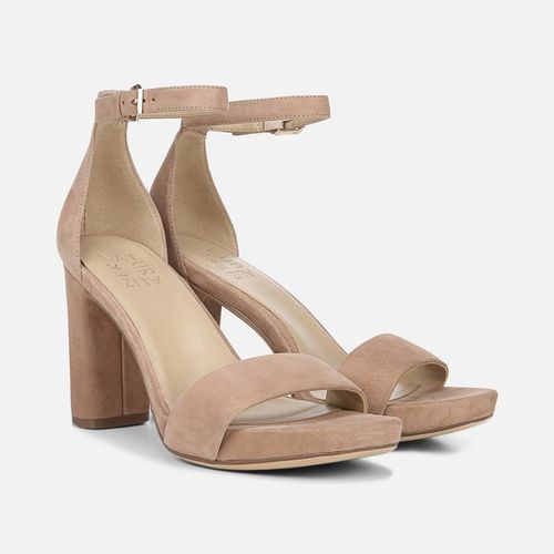 Joy Dress Sandals, Gingersnap Suede Leather