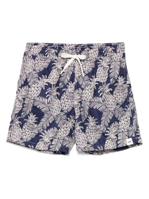 Altea Ananas-print swim shorts - Blue