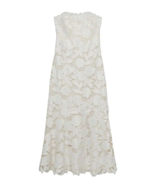 Valletta Strapless Embroidered Dress