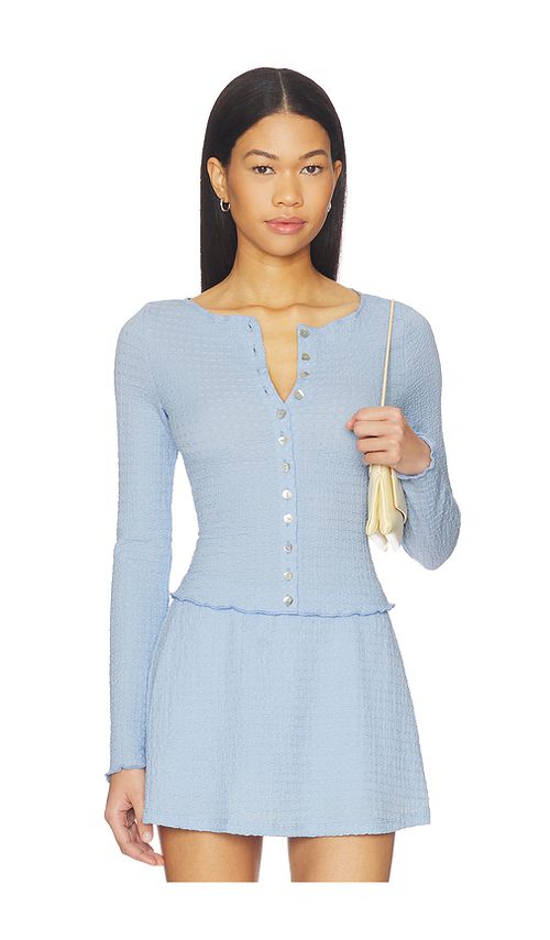 Lisa Says Gah Summer Top in Baby Blue. XS. Also in S, M, L, XL