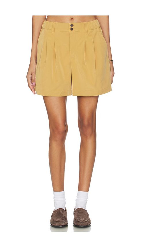 Varley Tansy Woven Short in Tan. - S also in XS