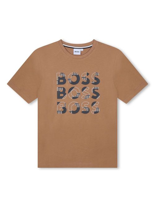 Logo-print cotton T-shirt - Neutrals