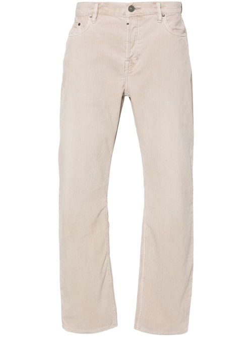 Curtis corduroy straight-leg trousers - Grey