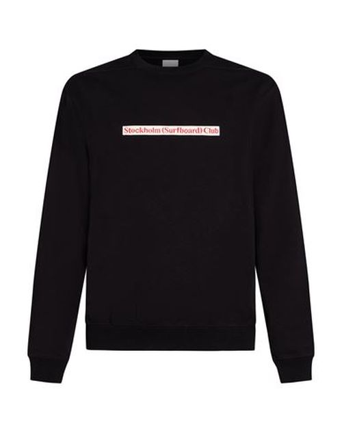 Stockholm (surfboard) Club Man Sweatshirt Black Size M Cotton, Recycled cotton