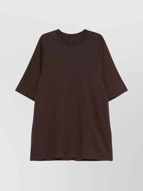 Rick Owens - oversized round neck short sleeve t-shirt