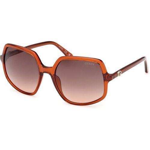 Guess Mujer Guess GU00257 44F Gafas de sol Inyectado Naranja Marrón Cuadrada Norma