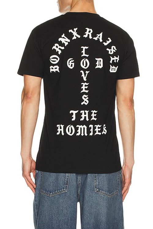 Born x Raised Unconditional Love Tee in Black - Black. M also in L, S, XL/1X