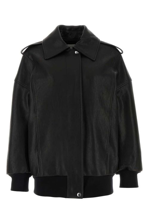 Oversized Aviator Jacket — Black