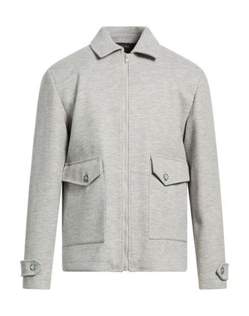 Man Jacket Light grey Size 36 Polyester, Viscose, Acrylic