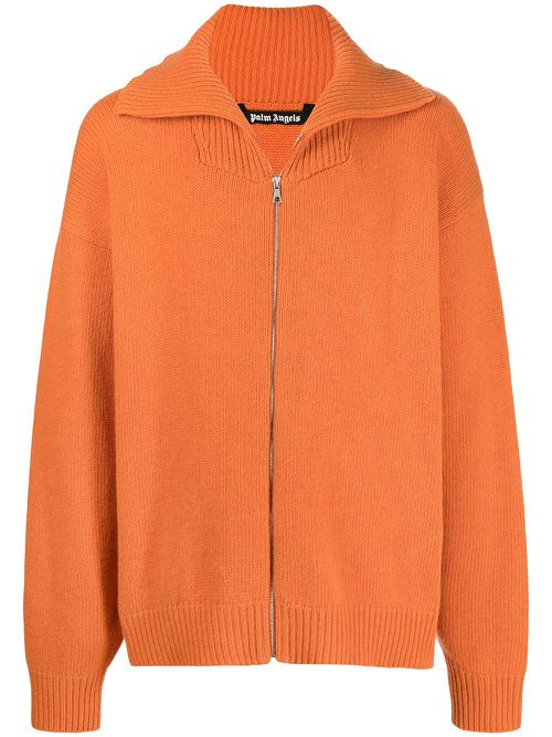 Unknown Location zipped cardigan - Orange