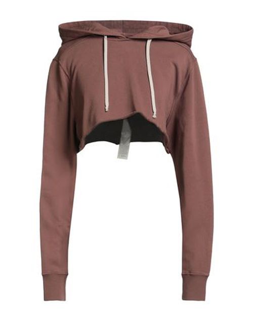 Woman Sweatshirt Brown Size L Cotton