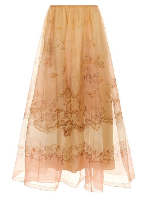 Hypnotic Organza Maxi Skirt