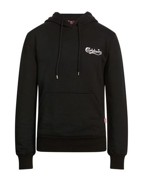 Man Sweatshirt Black Size L Cotton