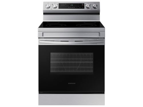 6.3 cu. ft. Smart Freestanding Electric Range with Steam Clean in Stainless Steel(NE63A6111SS/AA)