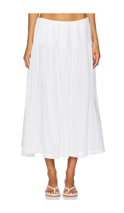LPA Emmy Midi Skirt in White