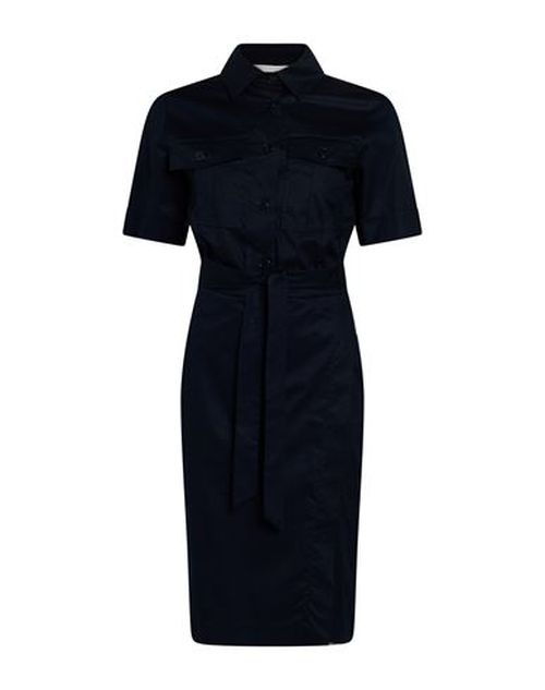 Woman Midi dress Navy Size 2 Cotton