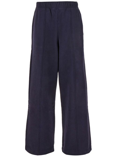 Logo-embroidered track pants - Blue