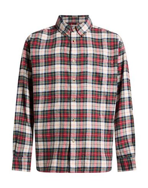 Man Shirt Red Size M Cotton