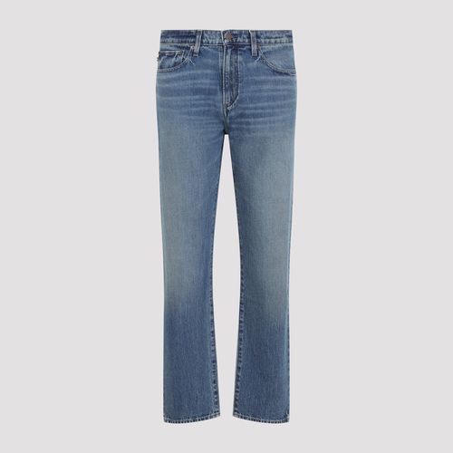 5-Pocket Straight Pants in 100% Cotton