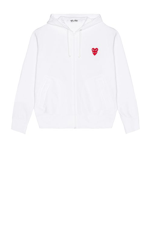 COMME des GARCONS PLAY Sweatshirt in White - White.  M also in L, S, XL, XL/1X