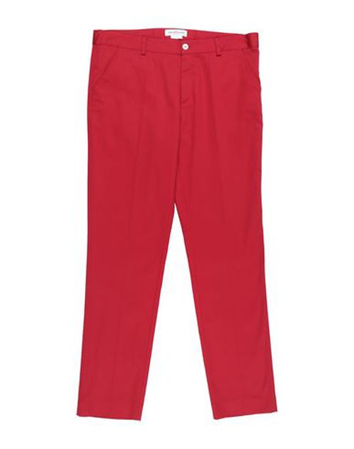 Kid Girl Pants Red Size 10 Cotton, Elastane