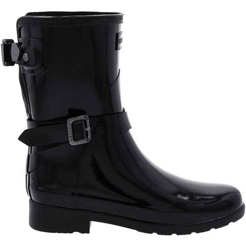 Hunter Refined Gloss Rubber Adjustable Women's Short Wellington Boots