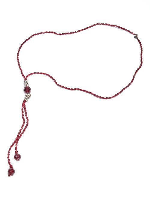 1980s Pre-Owned torchons necklace - Red