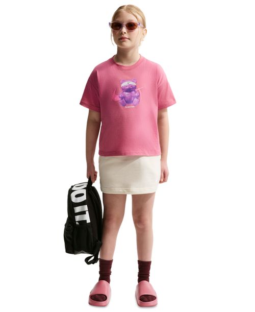 Girls' 7-16 Sportswear Boxy Short-Sleeve T-Shirt - Peony