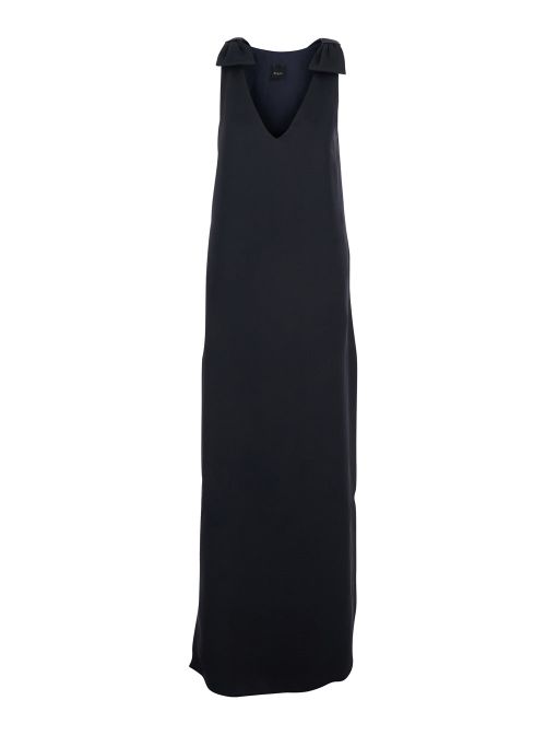 V-Neck Sleeveless Dress — Blue