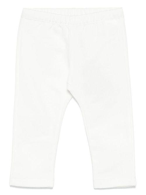 Logo-patch trousers - White